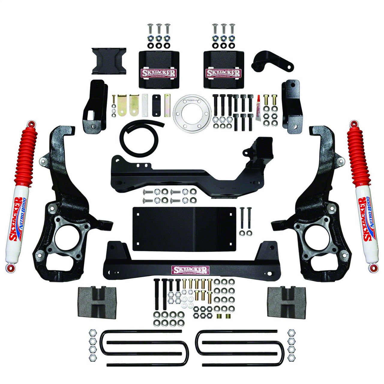 SkyJacker 6-Inch Suspension Lift Kit with Nitro Shocks (21-24 4WD F-150 SuperCab, SuperCrew w/o CCD System, Excluding Powerstroke, Raptor & Tremor)