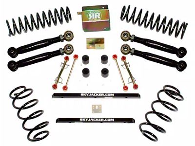 SkyJacker 2.50-Inch Front Coil Spring Leveling Kit with ADX 2.0 Remote Reservoir Monotube Shocks (17-24 4WD 6.7L Powerstroke F-250 Super Duty, Excluding Tremor)