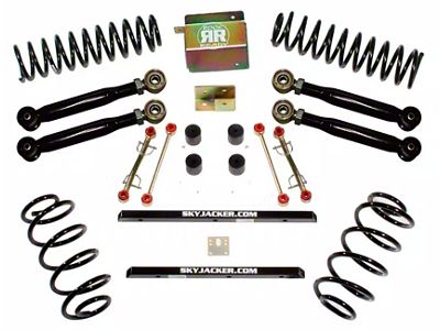 SkyJacker 2.50-Inch Front Coil Spring Leveling Kit with ADX 2.0 Remote Reservoir Monotube Shocks (17-25 4WD 6.7L Powerstroke F-250 Super Duty, Excluding Tremor)