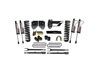 SkyJacker 4-Inch 4-Link Suspension Lift Kit with ADX 2.0 Remote Reservoir Monotube Shocks (17-22 4WD 6.2L, 7.3L F-250 Super Duty w/o Tremor Package)