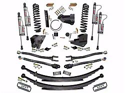 SkyJacker 4-Inch 4-Link Suspension Lift Kit with Rear Leaf Springs and ADX 2.0 Remote Reservoir Monotube Shocks (23-26 4WD 6.8L, 7.3L F-250 Super Duty w/o 4-Inch Axles, Factory LED Headlights, Onboard Scales)