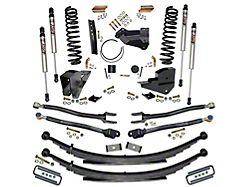 SkyJacker 4-Inch 4-Link Suspension Lift Kit with Rear Leaf Springs and ADX M2.0 Monotube Shocks (23-26 4WD 6.8L, 7.3L F-250 Super Duty w/o 4-Inch Axles, Factory LED Headlights, Onboard Scales)
