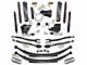 SkyJacker 4-Inch 4-Link Suspension Lift Kit with Rear Leaf Springs and Black MAX Shocks (23-24 4WD 6.8L, 7.3L F-250 Super Duty w/o 4-Inch Axles, Factory LED Headlights, Onboard Scales)
