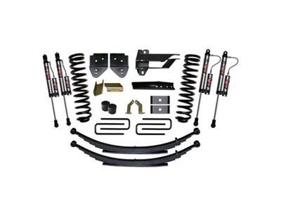 SkyJacker 4-Inch Suspension Lift Kit with Rear Leaf Springs and ADX 2.0 Remote Reservoir Monotube Shocks (17-22 4WD 6.7L Powerstroke F-250 Super Duty w/o Tremor Package)