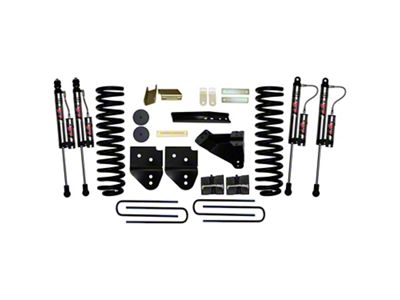 SkyJacker 4-Inch Suspension Lift Kit with Rear Lift Blocks and ADX 2.0 Remote Reservoir Shocks (11-16 4WD 6.7L Powerstroke F-250 Super Duty)