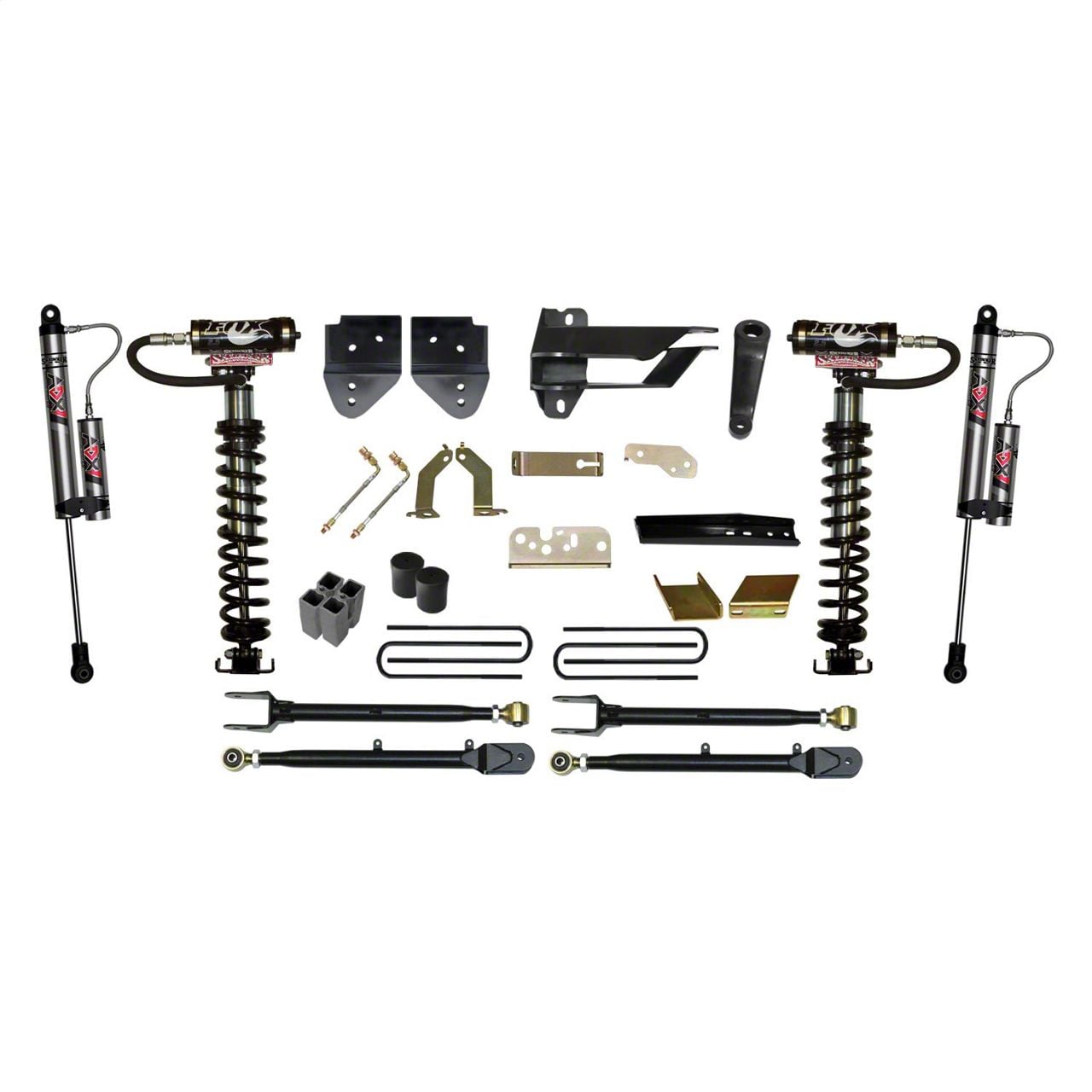 ADX 2.0 Adventure Series Remote Reservoir Aluminum Monotube Shock 28.60 Extended Length 17.49 Compressed Length 07-18 Jeep Wrangler JK Skyjacker main image 1