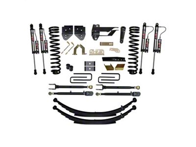 SkyJacker 6-Inch 4-Link Suspension Lift Kit with ADX 2.0 Remote Reservoir Monotube Shocks (17-22 4WD 6.7L Powerstroke F-250 Super Duty w/o Tremor Package)