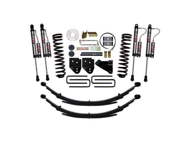 SkyJacker 6-Inch Suspension Lift Kit with Rear Leaf Springs and ADX 2.0 Remote Reservoir Shocks (11-16 4WD 6.7L Powerstroke F-250 Super Duty)