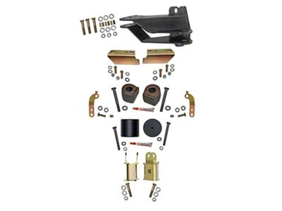 SkyJacker 2.50-Inch Front Leveling Kit with Coil Spacers and Shock Extensions (17-25 4WD F-350 Super Duty, Excluding Tremor)