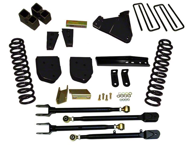 SkyJacker 4-Inch Suspension Lift Kit with 4-Link Conversion and Nitro Shocks (11-16 4WD 6.2L F-350 Super Duty)