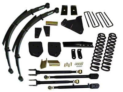 SkyJacker 4-Inch Suspension Lift Kit with 4-Link Conversion, Rear Leaf Springs and Hydro Shocks (11-16 4WD 6.7L Powerstroke F-350 Super Duty)