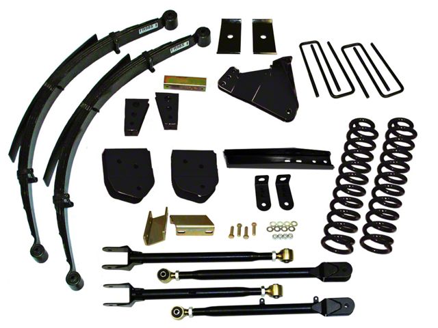 SkyJacker 4-Inch Suspension Lift Kit with 4-Link Conversion, Rear Leaf Springs and M95 Performance Shocks (11-16 4WD 6.7L Powerstroke F-350 Super Duty)