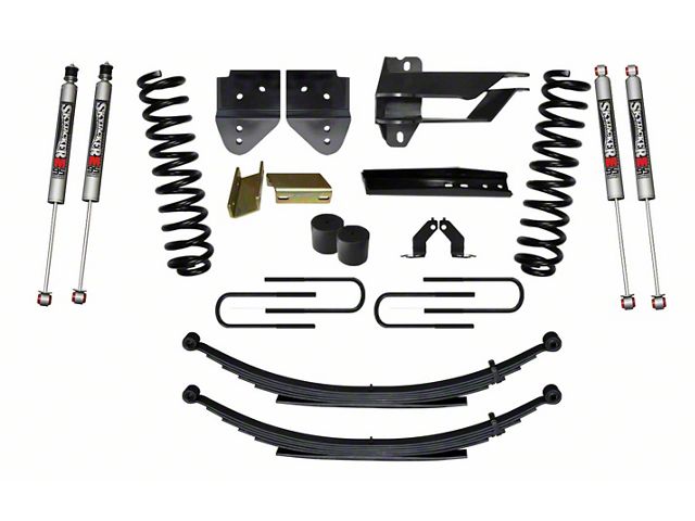SkyJacker 4-Inch Suspension Lift Kit with Rear Leaf Springs and M95 Performance Shocks (17-22 4WD 6.2L F-350 Super Duty)