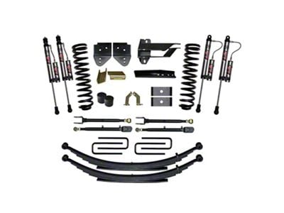 SkyJacker 4-Inch 4-Link Suspension Lift Kit with ADX 2.0 Remote Reservoir Monotube Shocks (17-22 4WD 6.7L Powerstroke F-350 Super Duty w/o Tremor Package)