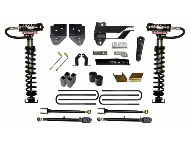 SkyJacker 6-Inch Coil-Over Kit with 4-Link Conversion and Rear Lift Blocks (17-22 4WD F-350 Super Duty)