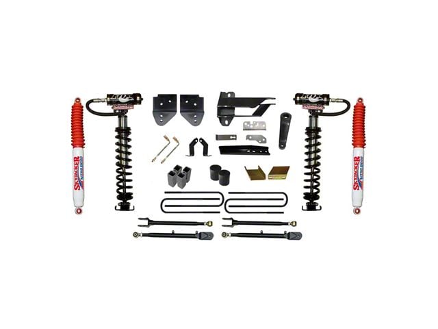 SkyJacker 6-Inch Coil-Over Kit with 4-Link Conversion, Rear Lift Blocks and Nitro Shocks (17-22 4WD F-350 Super Duty)