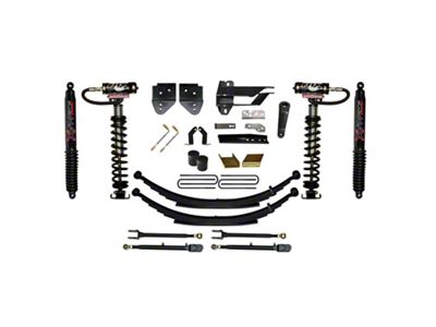 SkyJacker 6-Inch Coil-Over Kit with 4-Link Conversion, Rear Leaf Springs and Black MAX Shocks (17-22 4WD F-350 Super Duty)