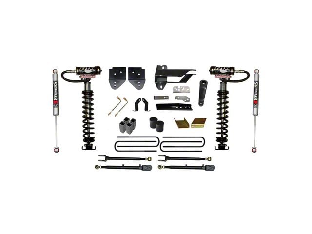 SkyJacker 6-Inch Coil-Over Kit with 4-Link Conversion, Rear Lift Blocks and M95 Performance Shocks (17-22 4WD F-350 Super Duty)