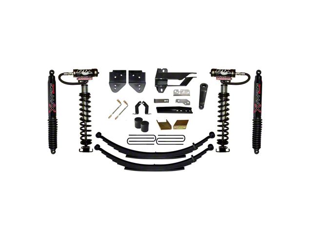 SkyJacker 6-Inch Coil-Over Kit with Rear Leaf Springs and Black MAX Shocks (17-22 4WD F-350 Super Duty)
