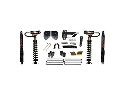 SkyJacker 6-Inch Coil-Over Kit with Rear Lift Blocks and Black MAX Shocks (17-22 4WD F-350 Super Duty)