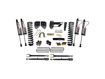 SkyJacker 6-Inch 4-Link Suspension Lift Kit with ADX 2.0 Remote Reservoir Monotube Shocks (17-22 4WD 6.2L, 7.3L F-350 Super Duty w/o Tremor Package)