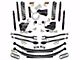 SkyJacker 6-Inch 4-Link Suspension Lift Kit with Rear Leaf Springs and Black MAX Shocks (23-24 4WD 6.7L Powerstroke F-350 Super Duty SRW w/o 4-Inch Axles, Factory LED Headlights, Onboard Scales)