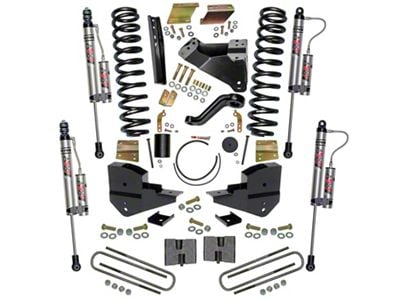 SkyJacker 6-Inch Suspension Lift Kit with ADX 2.0 Remote Reservoir Monotube Shocks (23-24 4WD 6.7L Powerstroke F-350 Super Duty SRW w/o 4-Inch Axles, Factory LED Headlights, Onboard Scales)
