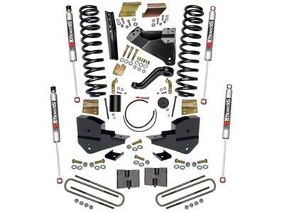 SkyJacker 6-Inch Suspension Lift Kit with M95 Performance Shocks (23-25 4WD 6.7L Powerstroke F-350 Super Duty SRW w/o 4-Inch Axles, Factory LED Headlights, Onboard Scales)