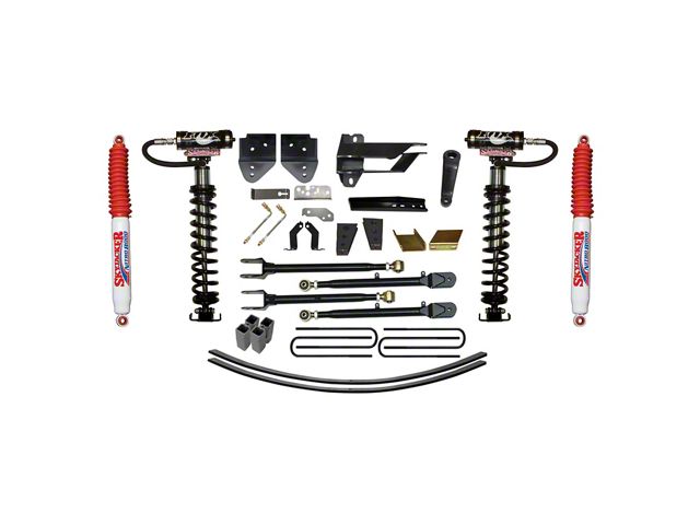 SkyJacker 8.50-Inch Coil-Over Kit with 4-Link Conversion, Lift Blocks, Rear Add-A-Leaf Springs and Nitro Shocks (17-22 4WD F-350 Super Duty)