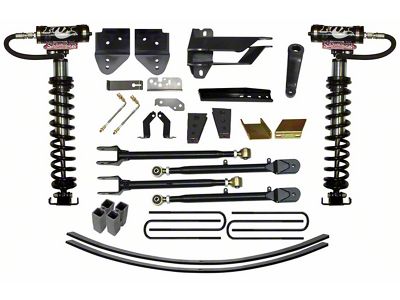 SkyJacker 8.50-Inch Coil-Over Kit with 4-Link Conversion, Lift Blocks and Rear Add-A-Leaf Springs (17-22 4WD F-350 Super Duty)