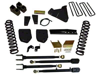 SkyJacker 8.50-Inch Suspension Lift Kit with 4-Link Conversion and Black MAX Shocks (11-16 4WD 6.2L F-350 Super Duty)