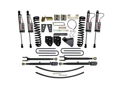 SkyJacker 8.50-Inch 4-Link Suspension Lift Kit with Rear Lift Blocks and ADX 2.0 Remote Reservoir Shocks (11-16 4WD 6.7L Powerstroke F-350 Super Duty)