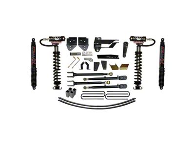 SkyJacker 8.50-Inch Coil-Over Kit with 4-Link Conversion, Lift Blocks, Rear Add-A-Leaf Springs and Black MAX Shocks (17-22 4WD F-350 Super Duty)