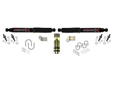 SkyJacker Black MAX Dual Steering Stabilizer Kit for 4 to 8.50-Inch Lift (11-16 4WD F-350 Super Duty)