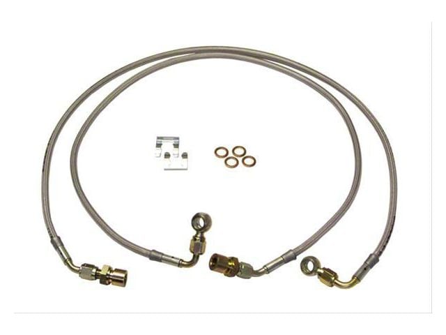 SkyJacker Front Stainless Steel Brake Lines for 4-Inch Lift (11-16 4WD 6.2L F-350 Super Duty)