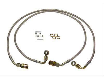 SkyJacker Front Stainless Steel Brake Lines for 4-Inch Lift (11-16 4WD 6.2L F-350 Super Duty)