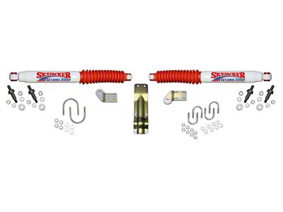 SkyJacker Hydro 7000 Dual Steering Stabilizer Kit for 4 to 8.50-Inch Lift (11-16 4WD F-350 Super Duty)