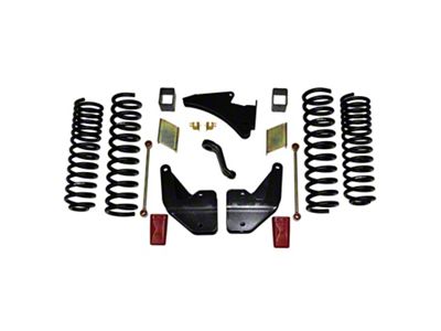 SkyJacker 4-Inch Suspension Lift Kit with Front and Rear Coil Springs (14-18 4WD 6.7L RAM 2500 w/o Air Ride)