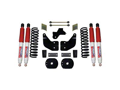 SkyJacker 4-Inch Suspension Lift with Rear Coil Spacers and Hydro Shocks (19-24 4WD 6.7L RAM 2500 w/o Air Ride, Excluding Power Wagon)