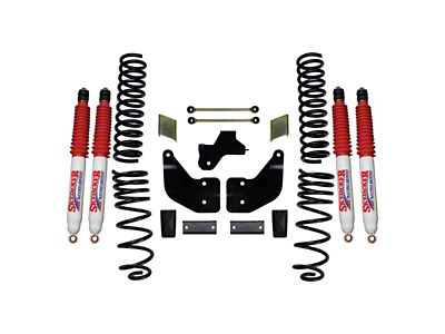 SkyJacker 4-Inch Suspension Lift with Rear Coil Springs and Nitro Shocks (19-24 4WD 6.7L RAM 2500 w/o Air Ride, Excluding Power Wagon)