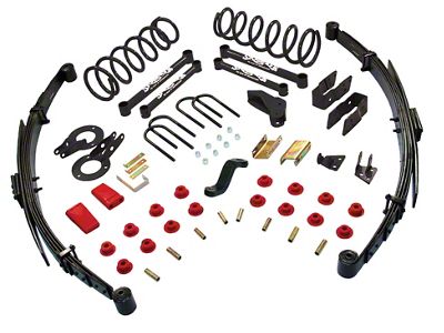 SkyJacker 6-Inch Class II Suspension Lift Kit with Leaf Springs and Black MAX Shocks (03-08 4WD RAM 2500)