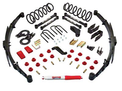 SkyJacker 6-Inch Class II Suspension Lift Kit with Leaf Springs and Black MAX Shocks (2009 4WD RAM 2500)