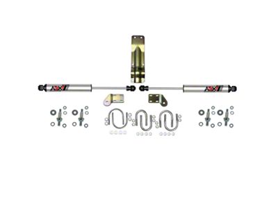 SkyJacker ADX 2.0 CNC Machined Polished Aluminum Dual Stabilizer Kit (98-02 4WD RAM 2500 w/ 3.75-Inch Axle Tubes)