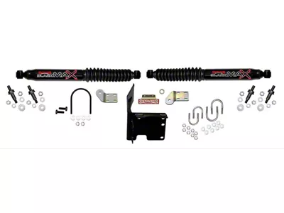 SkyJacker Black MAX Dual Steering Stabilizer Kit (14-24 4WD RAM 2500)