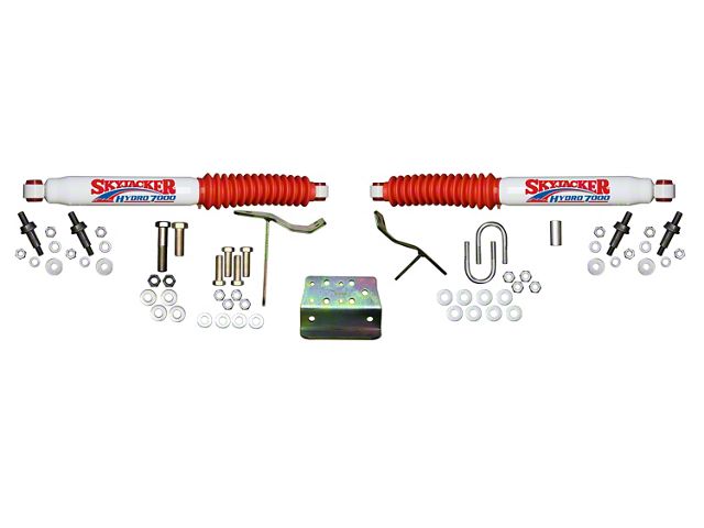 SkyJacker Hydro 7000 Dual Steering Stabilizer Kit (10-13 4WD RAM 2500)