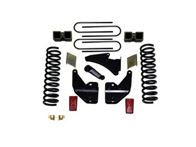 SkyJacker 4-Inch Suspension Lift with Rear Blocks (13-18 4WD 6.7L RAM 3500 w/o Air Ride)