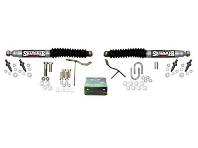 SkyJacker Silver 9000 Dual Steering Stabilizer Kit (10-12 4WD RAM 3500)