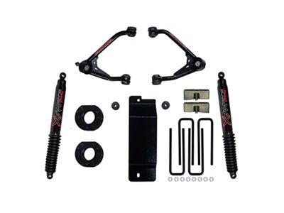 SkyJacker 3.50 to 4-Inch Upper Control Arm Suspension Lift Kit with Black MAX Shocks (07-13 4WD Sierra 1500)