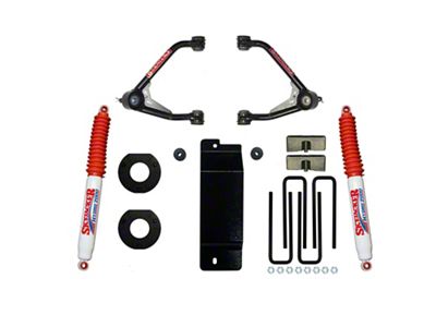 SkyJacker 3.50 to 4-Inch Upper Control Arm Suspension Lift Kit with Hydro Shocks (14-16 4WD Sierra 1500 w/ Stock Cast Aluminum or Stamped Steel Control Arms, Excluding Denali)