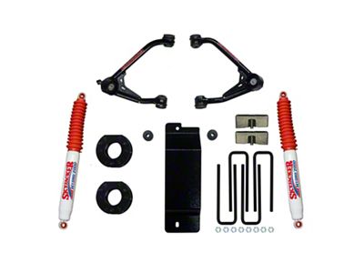 SkyJacker 3.50 to 4-Inch Upper Control Arm Suspension Lift Kit with Hydro Shocks (07-13 4WD Sierra 1500)